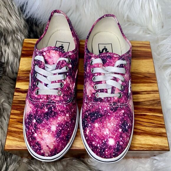 Women's Vans Authentic size 6.5 Cosmic Tie Dye Low Top Lace Up Canvas Shoes - Picture 6 of 9